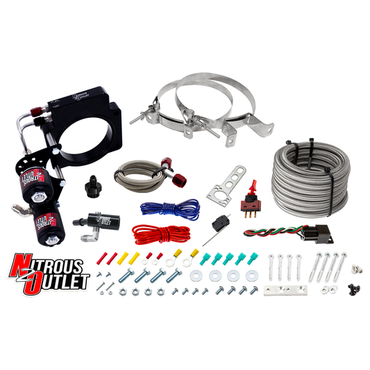 Nitrous Outlet GM 2015-2019 C7 ZO6 Corvette 83mm Hard-line Plate System - Gas/E85 (5-55psi)(50-200HP)(No Bottle)