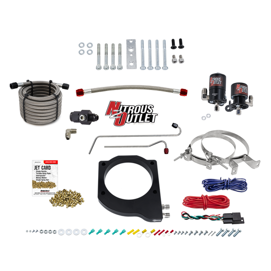Nitrous Outlet GM BTR Trinity Throttle Body Plate System - Gas/E85 (5-55 psi)(50-200hp)(No Bottle)