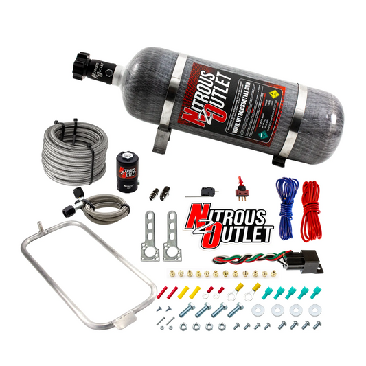 Nitrous Outlet GM/Pontiac 1998-2002 Camaro/Firebird Dry Halo System - Filter Entry (35-200HP)(12lb Bottle)