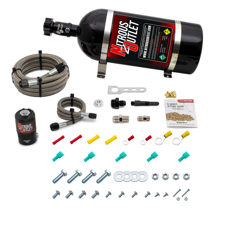 Dry Single Nozzle Boost-N-Juice System (35-300 HP) (10lb Bottle)