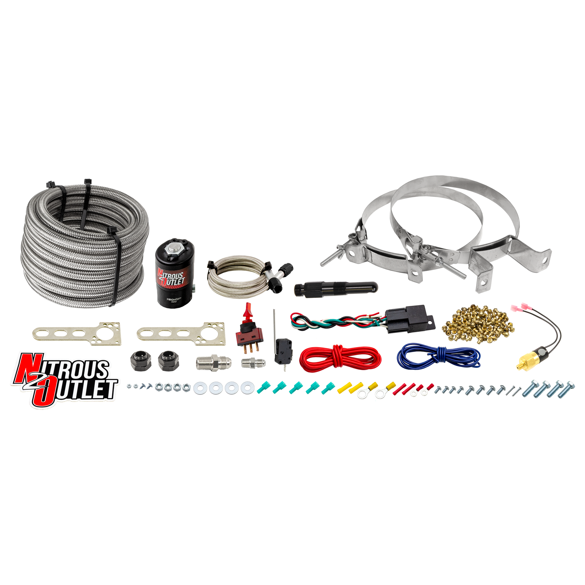 Nitrous Outlet Universal Diesel Dry Single Nozzle System (35-200HP)(No Bottle)