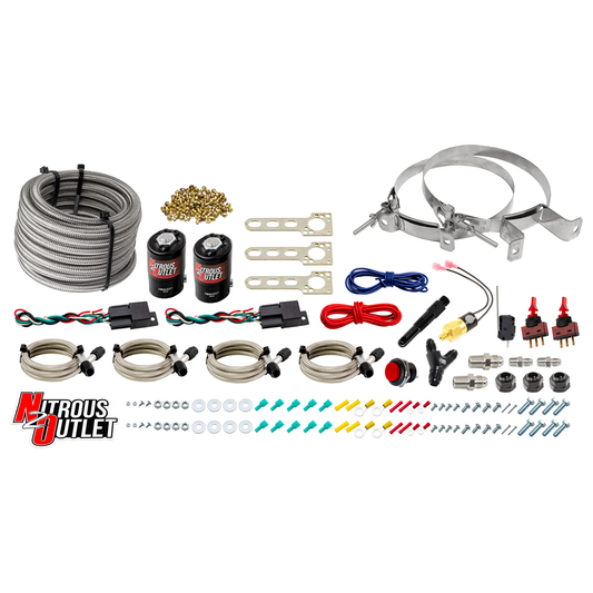 Nitrous Outlet Universal Diesel Dual Stage Dry Single Nozzle System (35-200HP)(No Bottle)