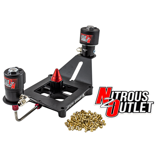 Nitrous Outlet 4150 Stinger 3 Race Solenoid Forward Conversion Kit - Hard-line/.178 Trashcan Nitrous Solenoid/.310 Fuel Solenoid/Deep Break Solenoid Bracket/Solenoids Mount Upside Down - (Gas/E85)(5-55 psi)(50-600 HP)