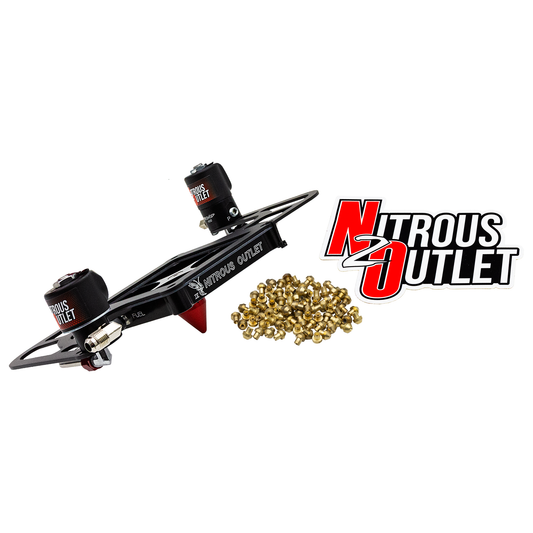 Nitrous Outlet 4500 Stinger 4 Solenoid Forward Conversion Kit - Hard-line/.122 Nitrous Solenoid/.177 Fuel Solenoid/Boomerang Solenoid Bracket - (Gas/E85)(5-55 psi)(50-500 HP)