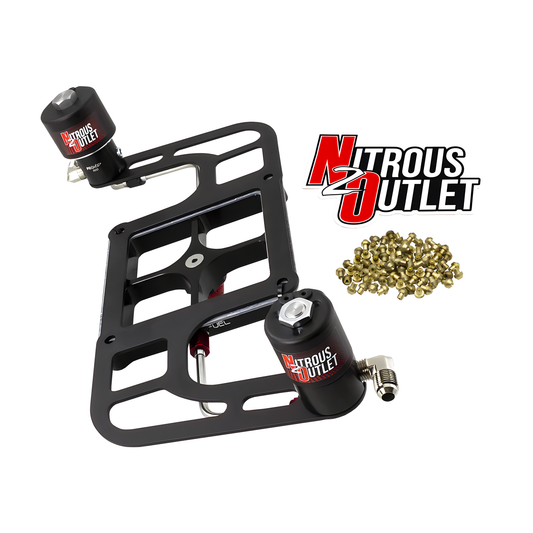 Nitrous Outlet 4500 Stinger 2 Race Solenoid Forward Conversion Kit - Hard-line/.178 Trashcan Nitrous Solenoid/.310 Fuel Solenoid/Boomerang Solenoid Bracket - (Gas/E85)(5-55 psi)(50-600 HP)