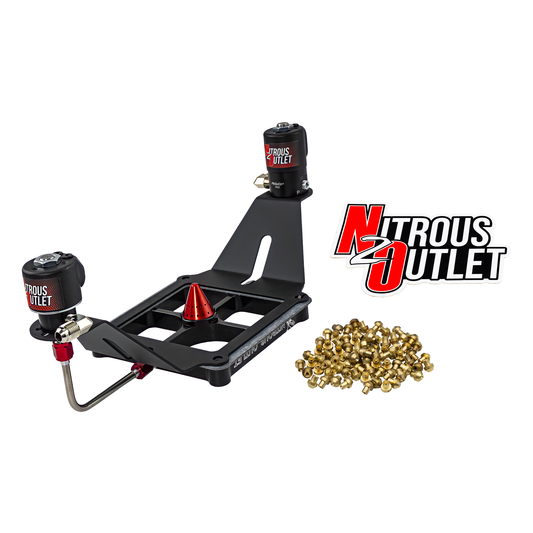 Nitrous Outlet 4500 Stinger 2 Solenoid Forward Conversion Kit - Hard-line/.122 Nitrous Solenoid/.177 Fuel Solenoid/Deep Break Solenoid Bracket/Solenoids Mount Upside Down - (Gas/E85)(5-55 psi)(50-500 HP)