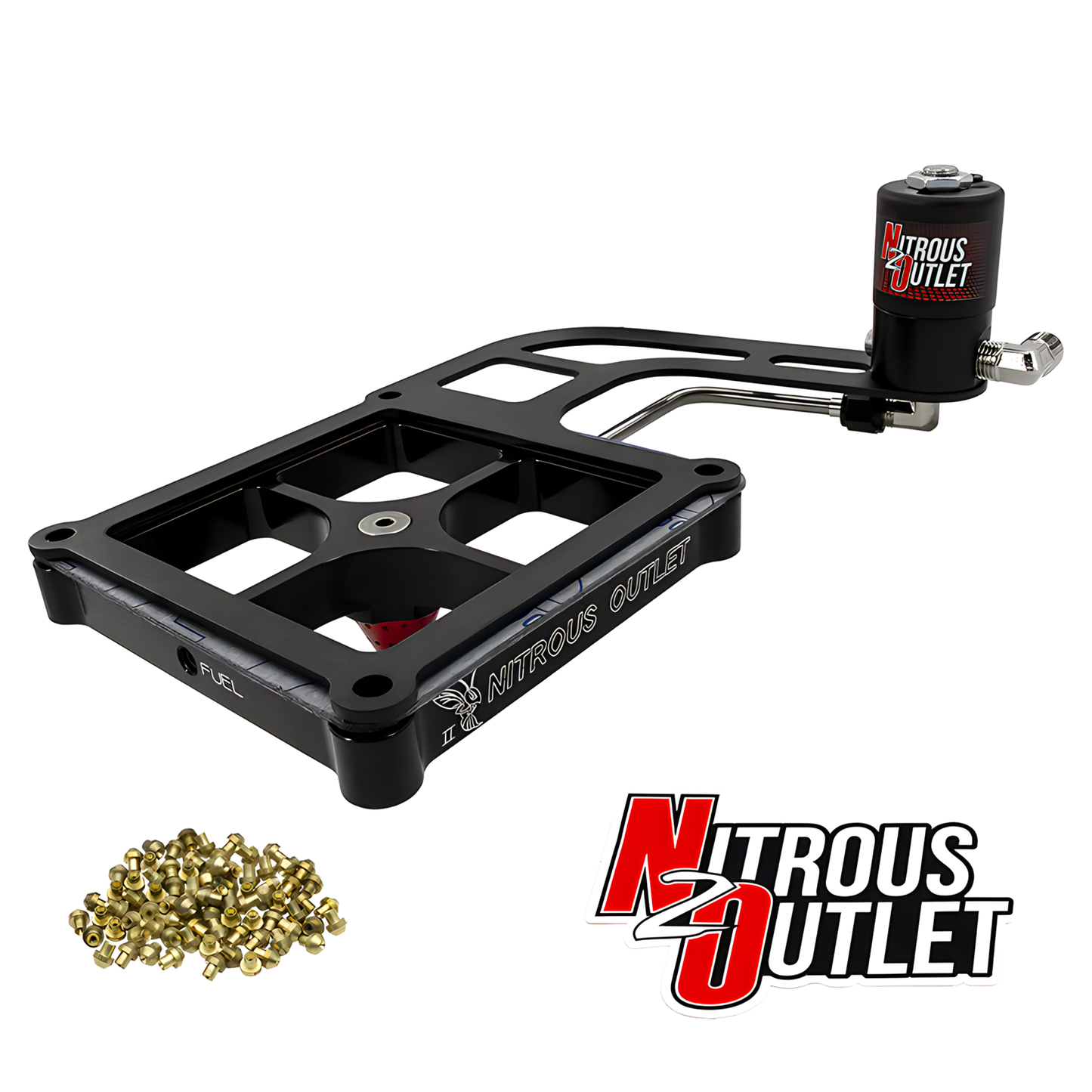 Nitrous Outlet 4500 Stinger 2 Dry Solenoid Forward Conversion Kit - Hard-line/.122 Nitrous Solenoid/Boomerang Solenoid Bracket - (50-500 HP)