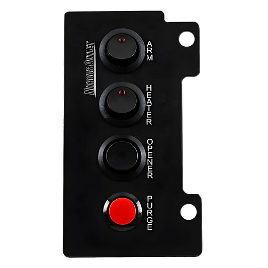 Nitrous Outlet GM 1999-2006 Truck Left Storage Compartment Switch Panel - System Arm/Purge/Bottle Heater/Remote Opener