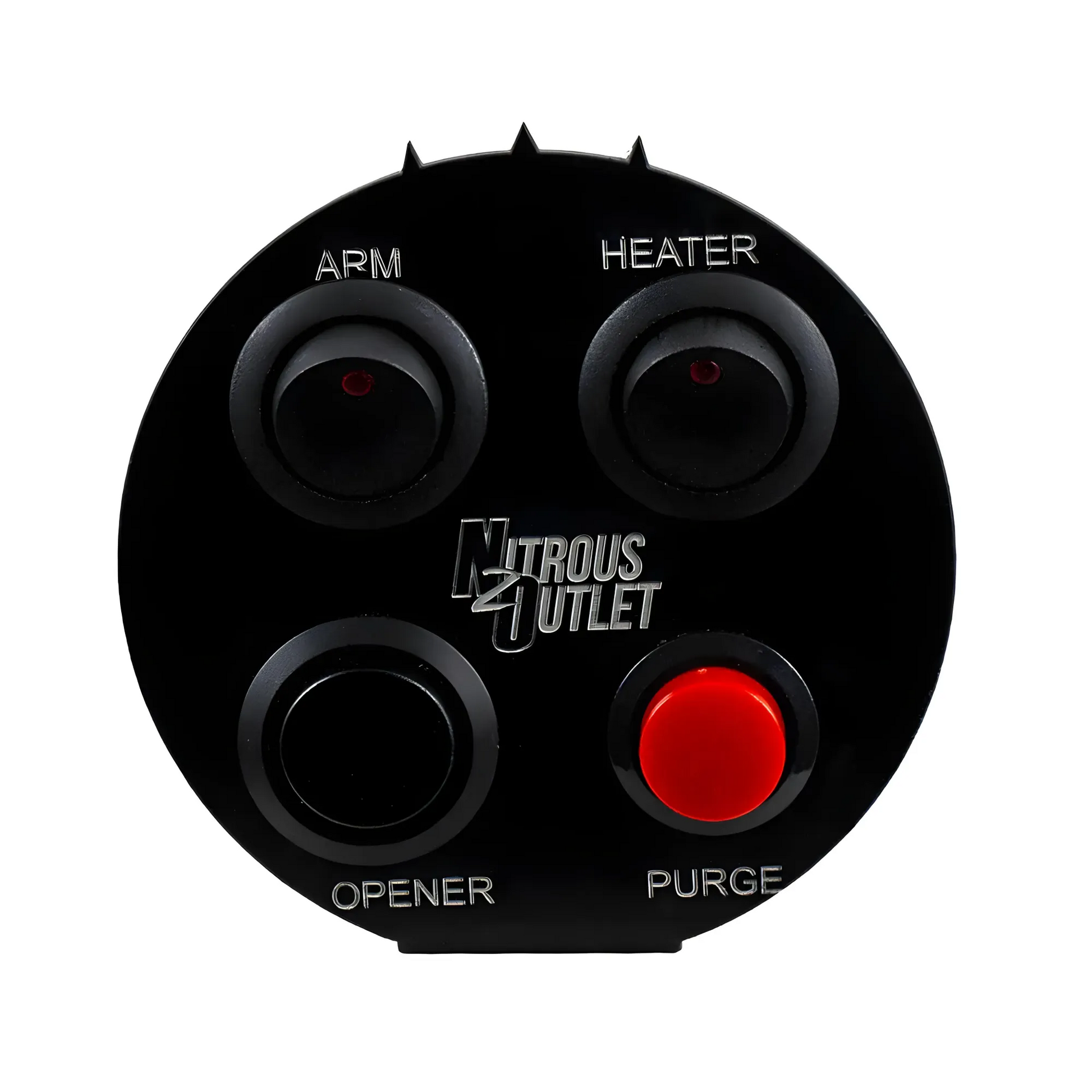 Nitrous Outlet Ford 1998-2004 Mustang/2005-2010 Dodge Viper/2014-2019 300 SRT8 Cup Holder Switch Panel - System Arm/Purge/Bottle Heater/Remote Opener