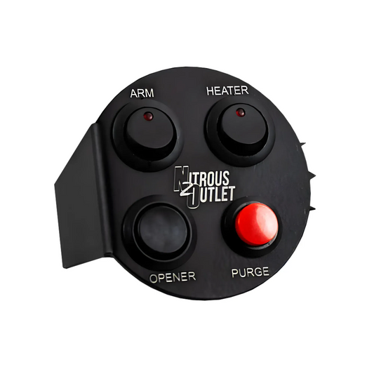 Nitrous Outlet GM 2016-2021 6th Gen Camaro Cup Holder Switch Panel - System Arm/Purge/Bottle Heater/Remote Opener