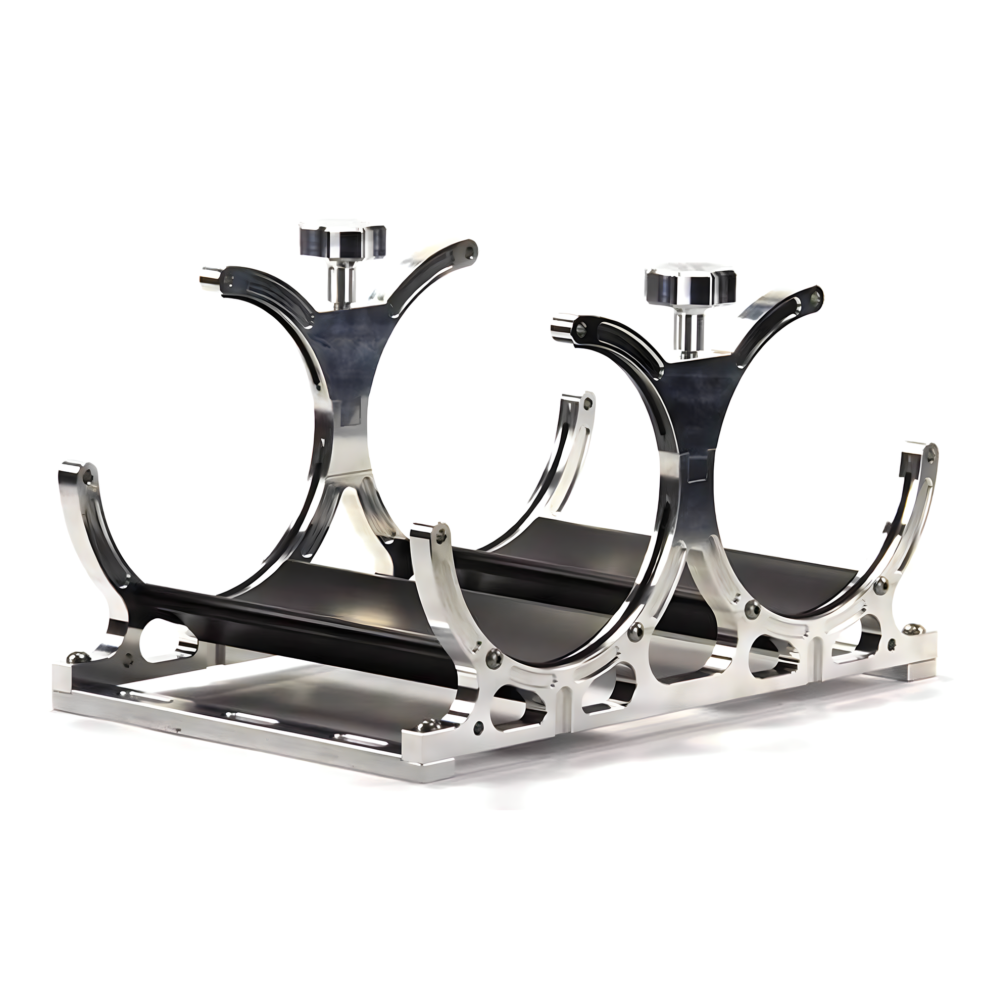 Nitrous Outlet Dual Billet Heated Verical Mount Bottle Bracket - 10lb/15lb