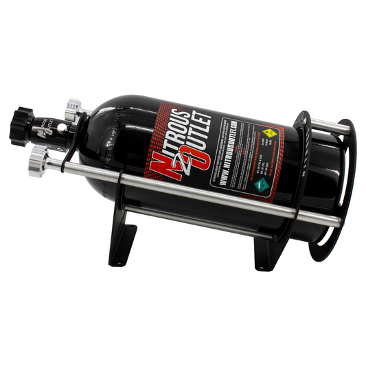 Nitrous Outlet Race-Light Single 10lb Bottle Bracket - Horizontal