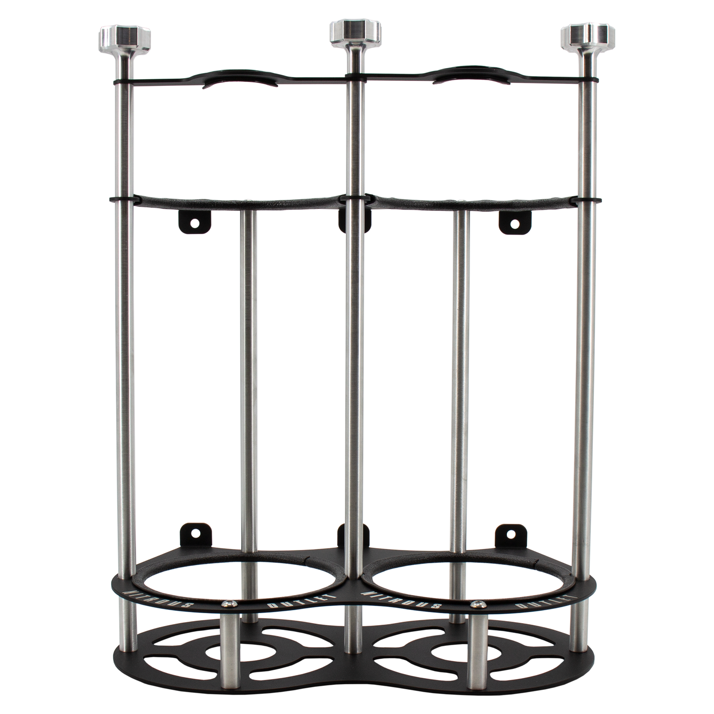 Nitrous Outlet Race-Light Dual 12lb Bottle Bracket - Vertical
