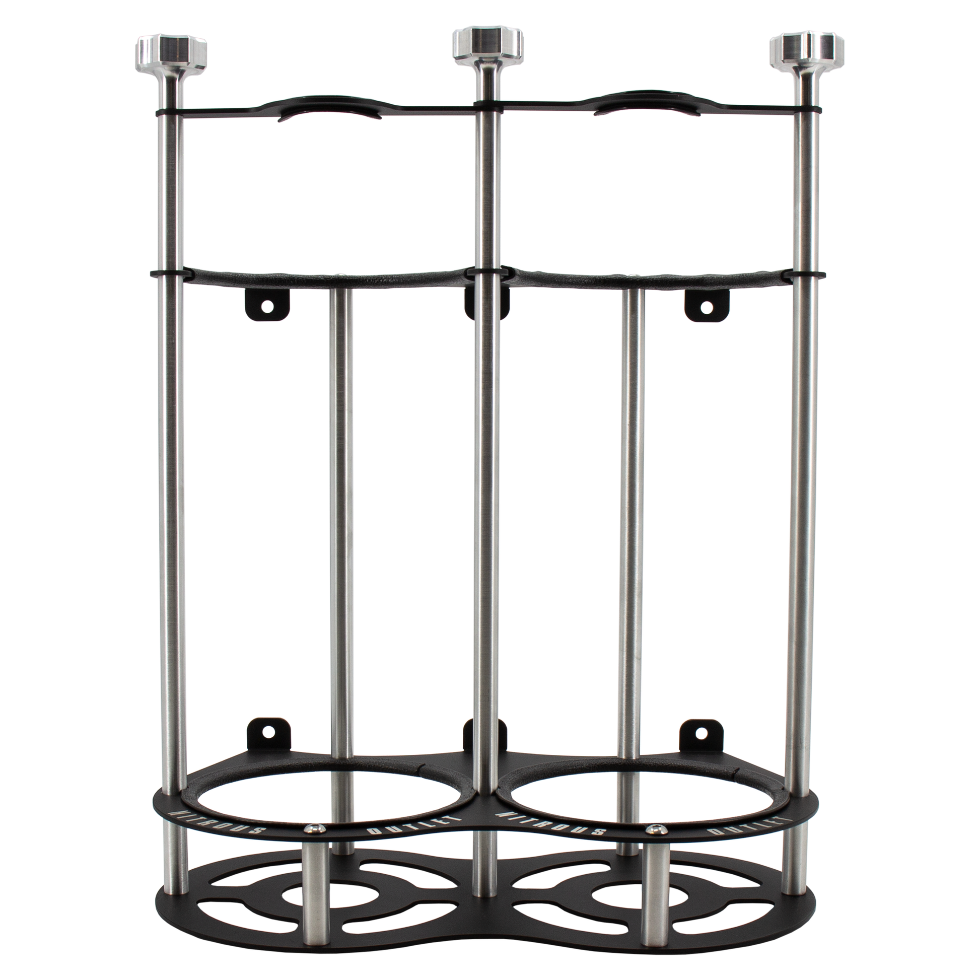 Nitrous Outlet Race-Light Dual 12lb Bottle Bracket - Vertical