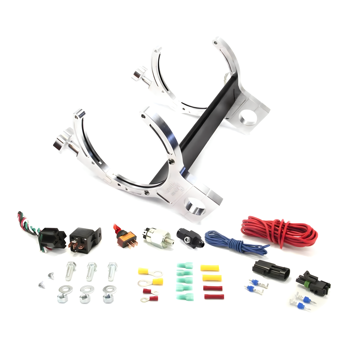 Nitrous Outlet Billet Bar Mount Automatic Heated Bottle Bracket - 1-1/4" Bar/4AN