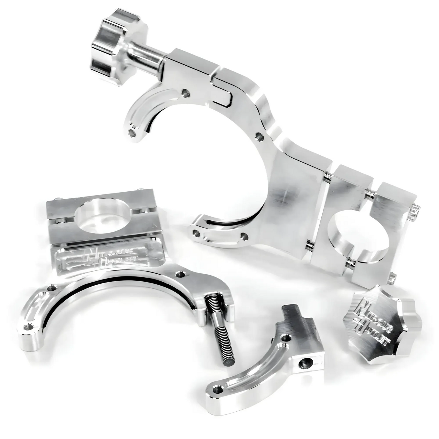 Nitrous Outlet Billet Bar Mount Fire Supression Bottle Brackets - 1-3/4" Bar