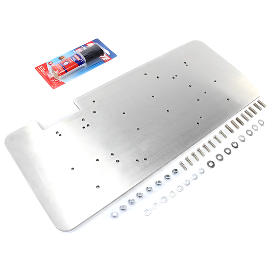 Nitrous Outlet GM 1997-2004 C5/2014-2019 C7 Corvette Bottle Bracket Mounting Plate - Mounts One Or Two Bottles On Front Rear Hatch Floor