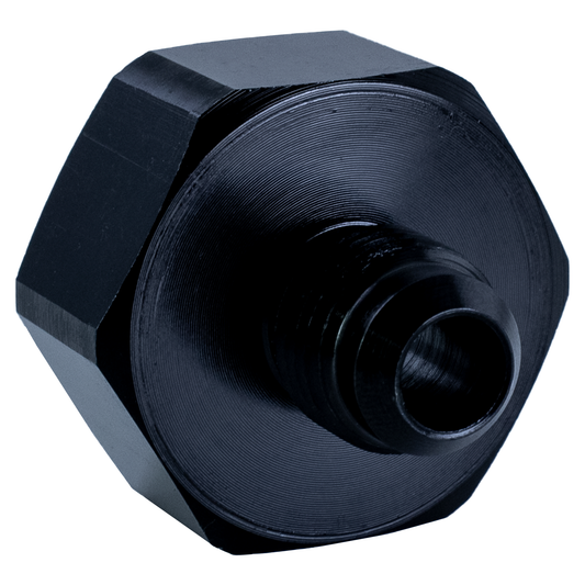 Nitrous Outlet 6AN Bottle Valve Nut & Gasket - CGA 660/Black