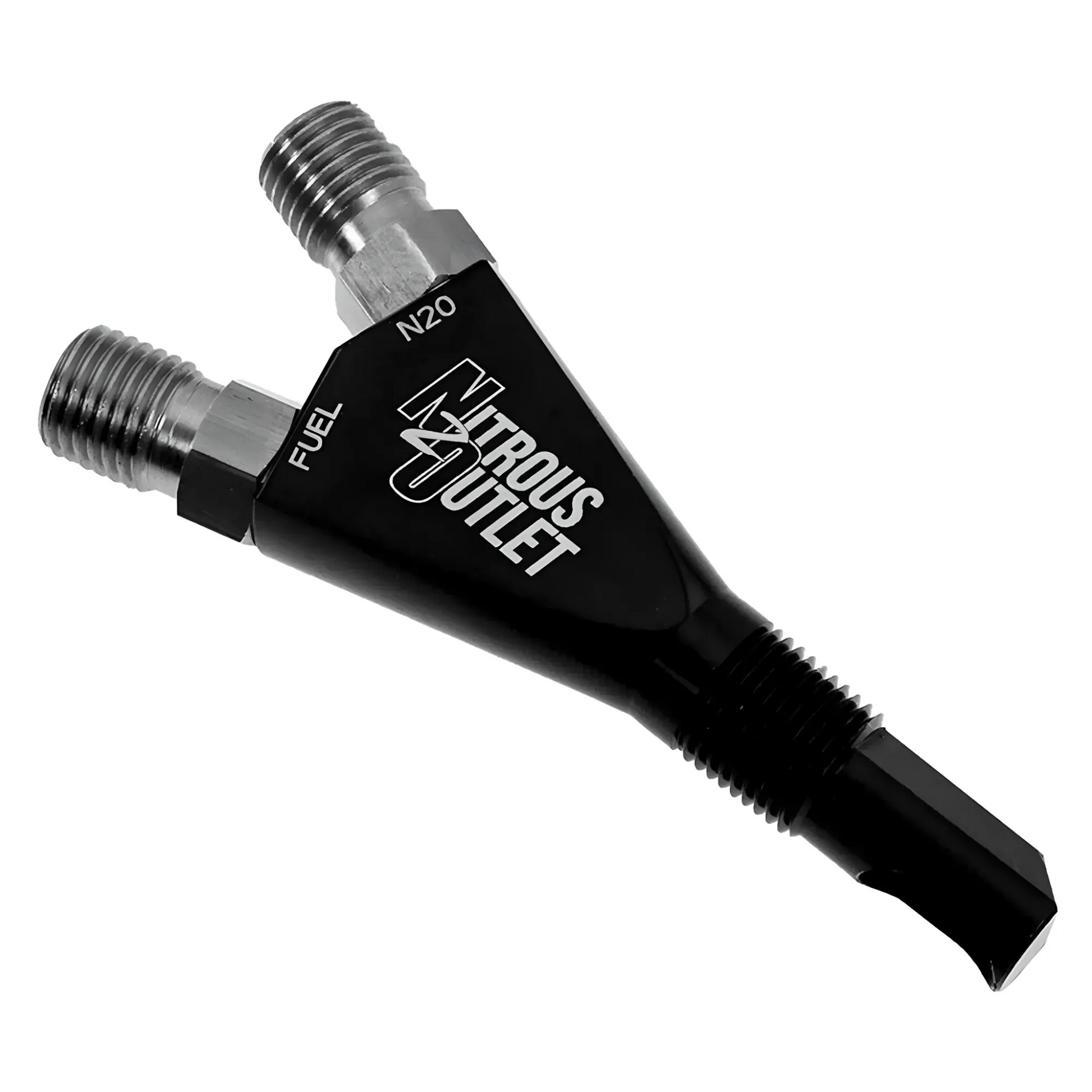 Nitrous Outlet 1/8" NPT Wet Nitrous Nozzle - 90 Degree Discharge/Aluminum