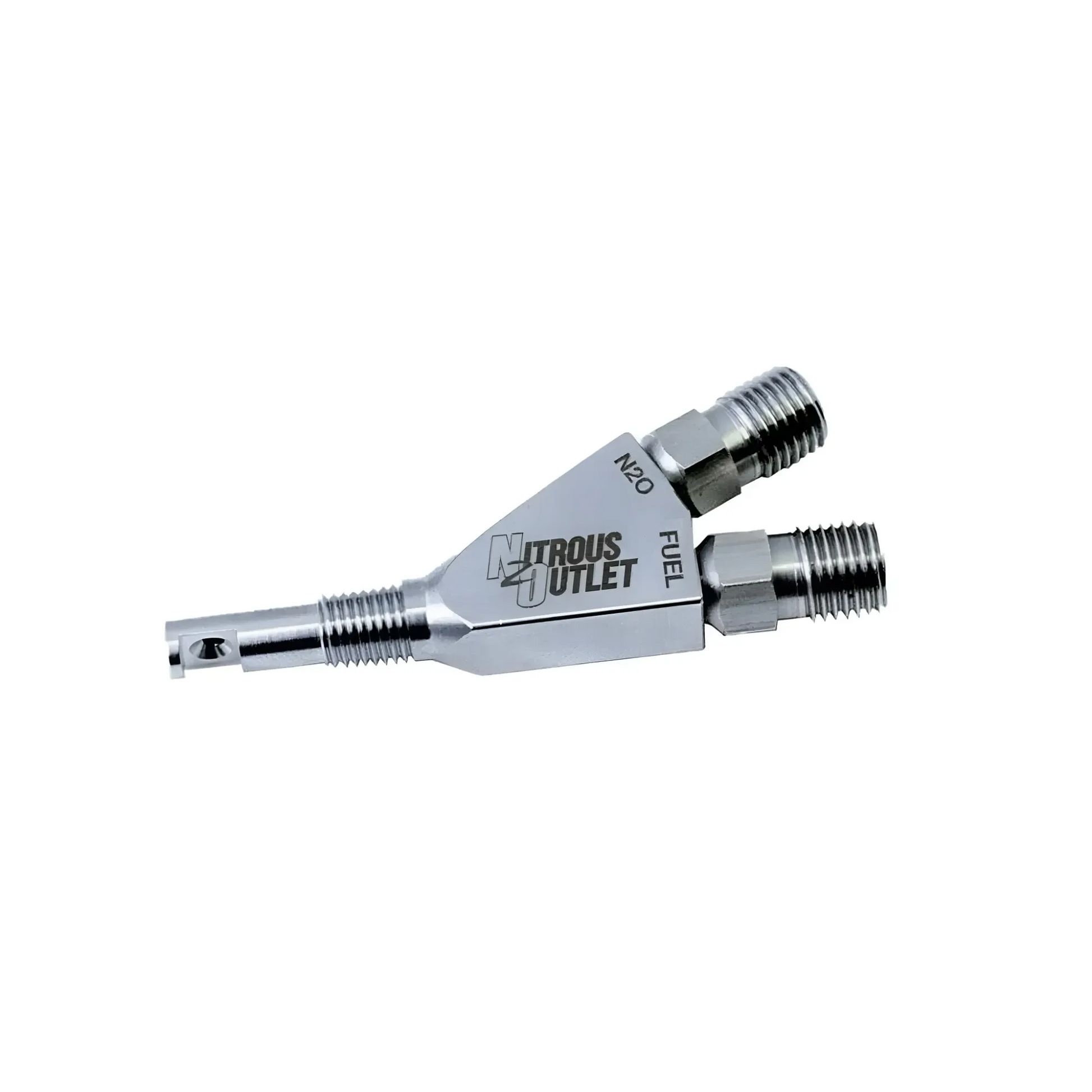 Nitrous Outlet 1/16" NPT Wet Nitrous Nozzle - 90 Degree Discharge/Stainless