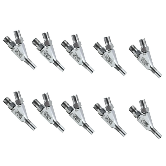 Nitrous Outlet Vortex Ti 1/16" NPT Dry Dual Stage Nozzle - 10 Pack/Straight Annular Discharge/Titanium