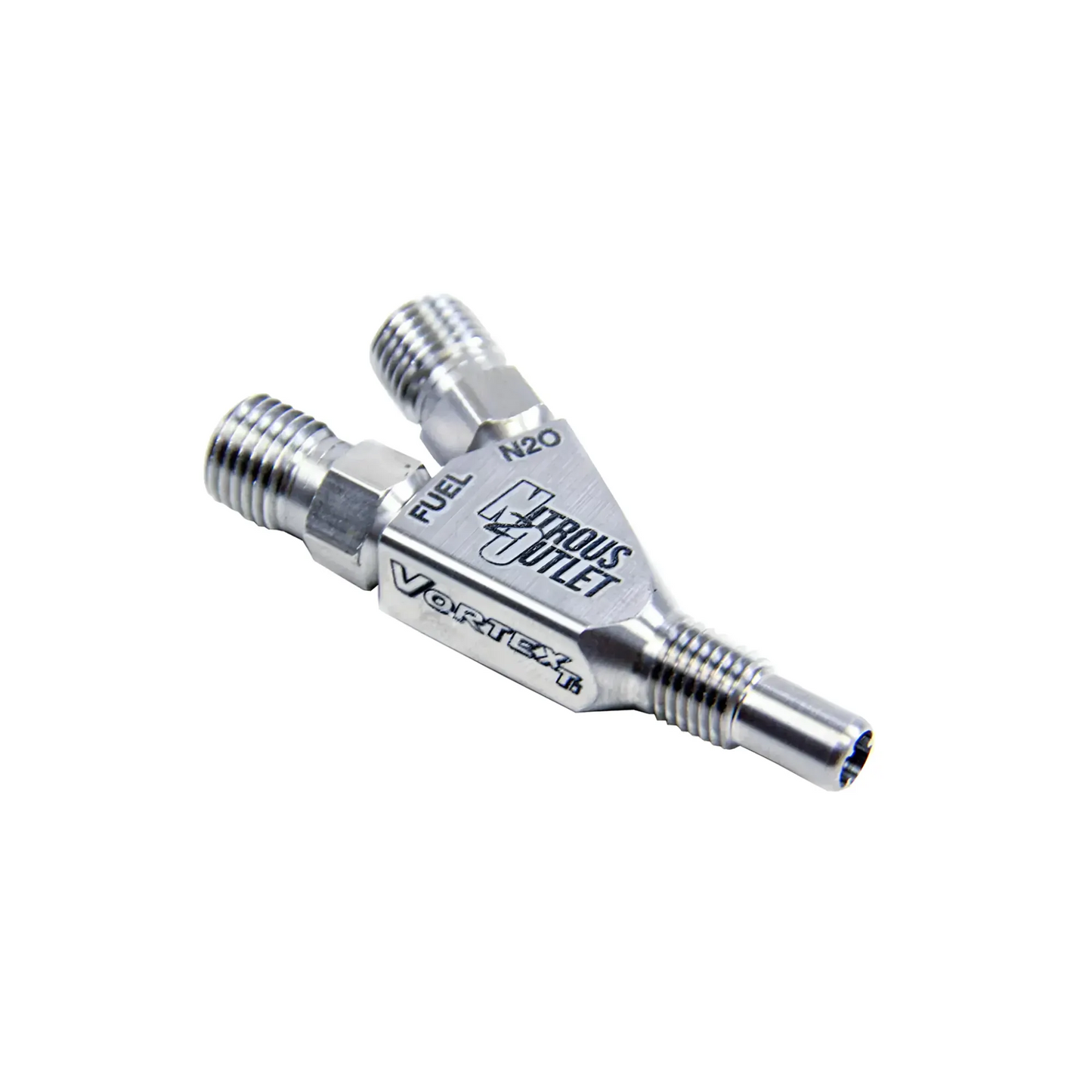 Nitrous Outlet Vortex Ti 1/16" NPT Dry Dual Stage Nozzle - Straight Annular Discharge/Titanium