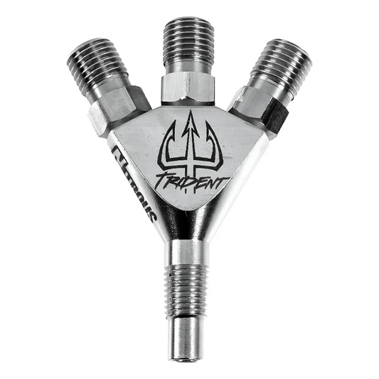 Nitrous Outlet Trident Ti 1/16" NPT Three Stage Dry Nitrous Nozzle - Straight Discharge/Titanium