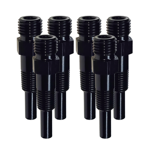 Nitrous Outlet 1/16" NPT Dry Nitrous Nozzle - 6 Pack/Straight Discharge/Aluminum