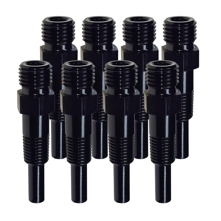 Nitrous Outlet 1/16" NPT Dry Nitrous Nozzle - 8 Pack/Straight Discharge/Aluminum