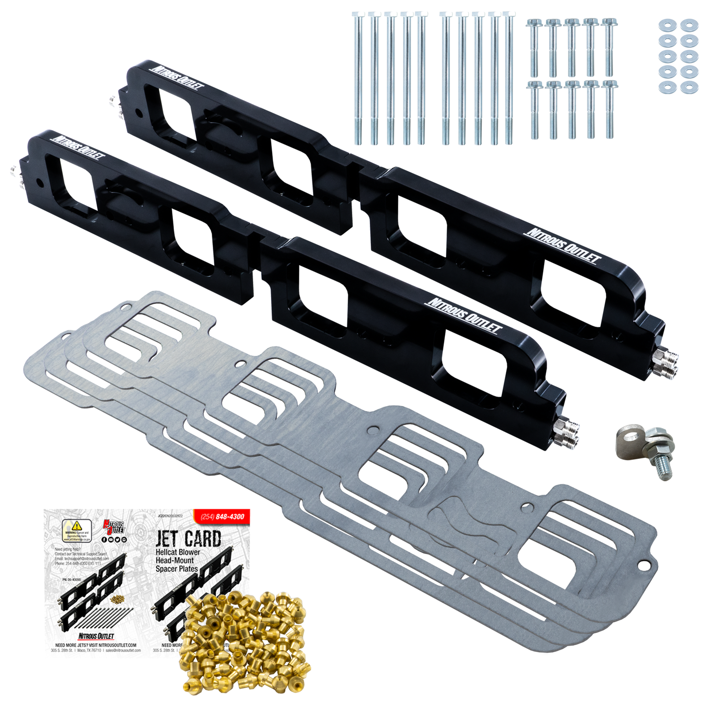 Nitrous Outlet 5.7, 6.1, & 6.4 2008-2023 Eagle & Apache Head Spacer Plate Conversion (130-400 HP)