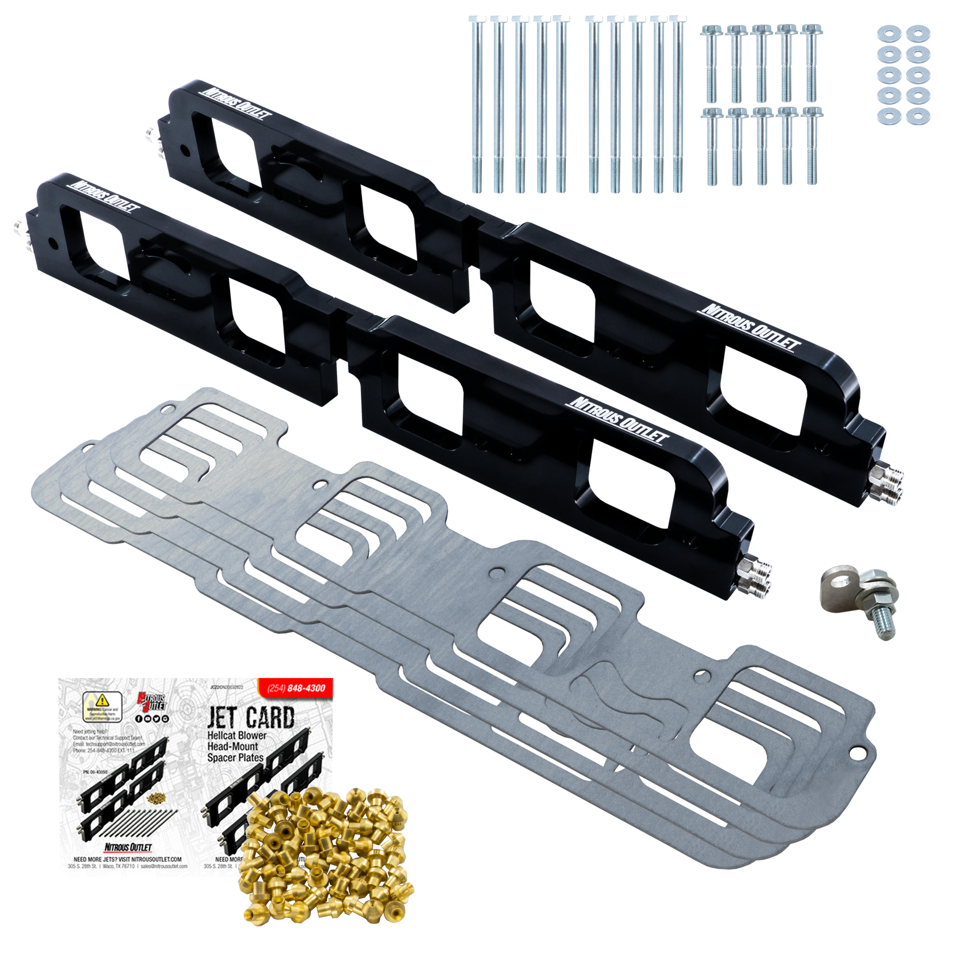 Nitrous Outlet 5.7, 6.1, & 6.4 2008-2023 Eagle & Apache Head Spacer Plate Conversion (130-400 HP)