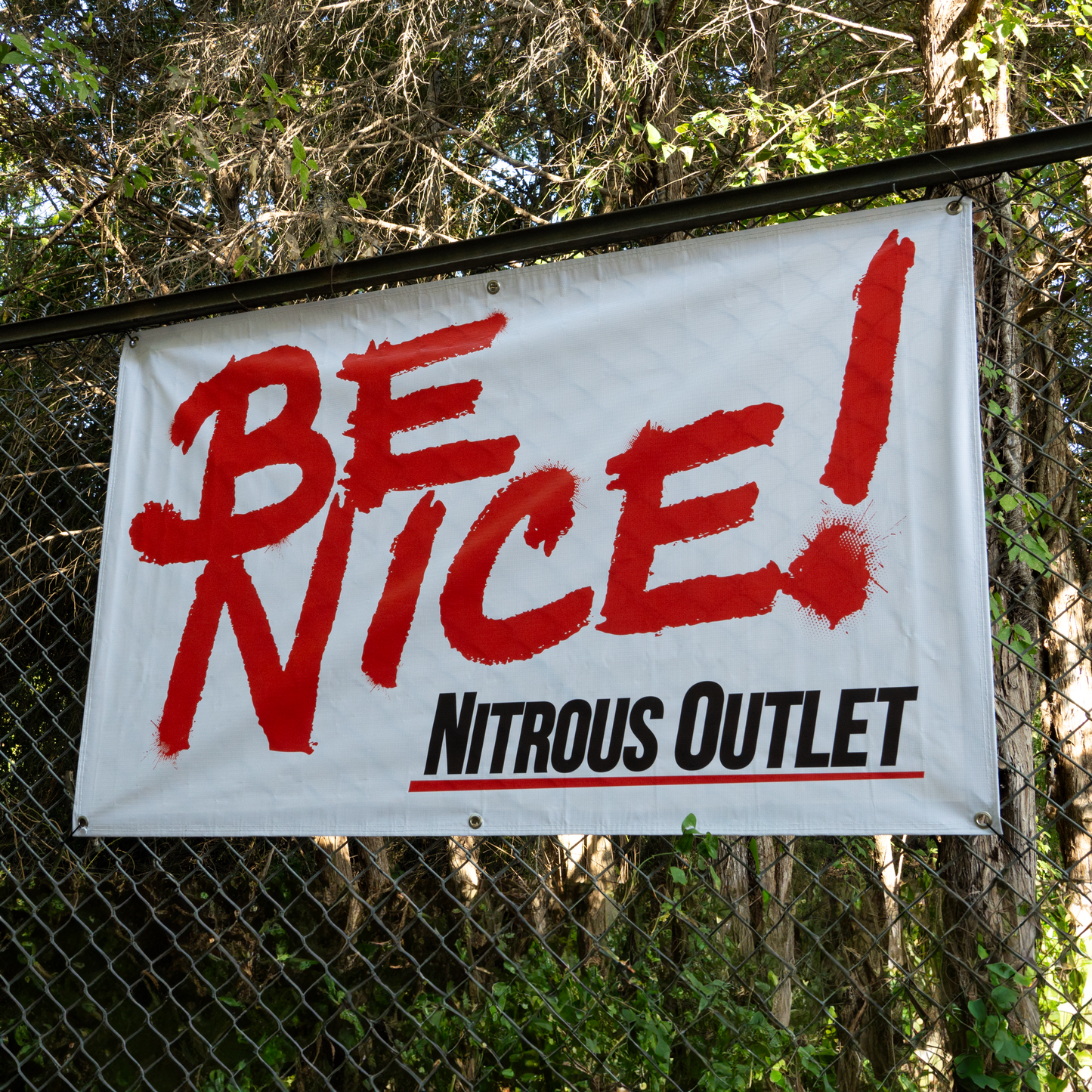 Nitrous Outlet Be Nice Banner - 60" x 36"