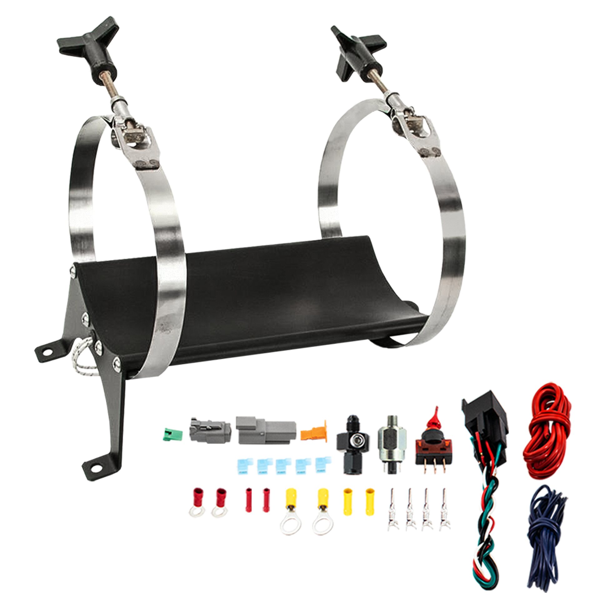 Nitrous Outlet 4AN Heated Bottle Bracket - 10lb/15lb