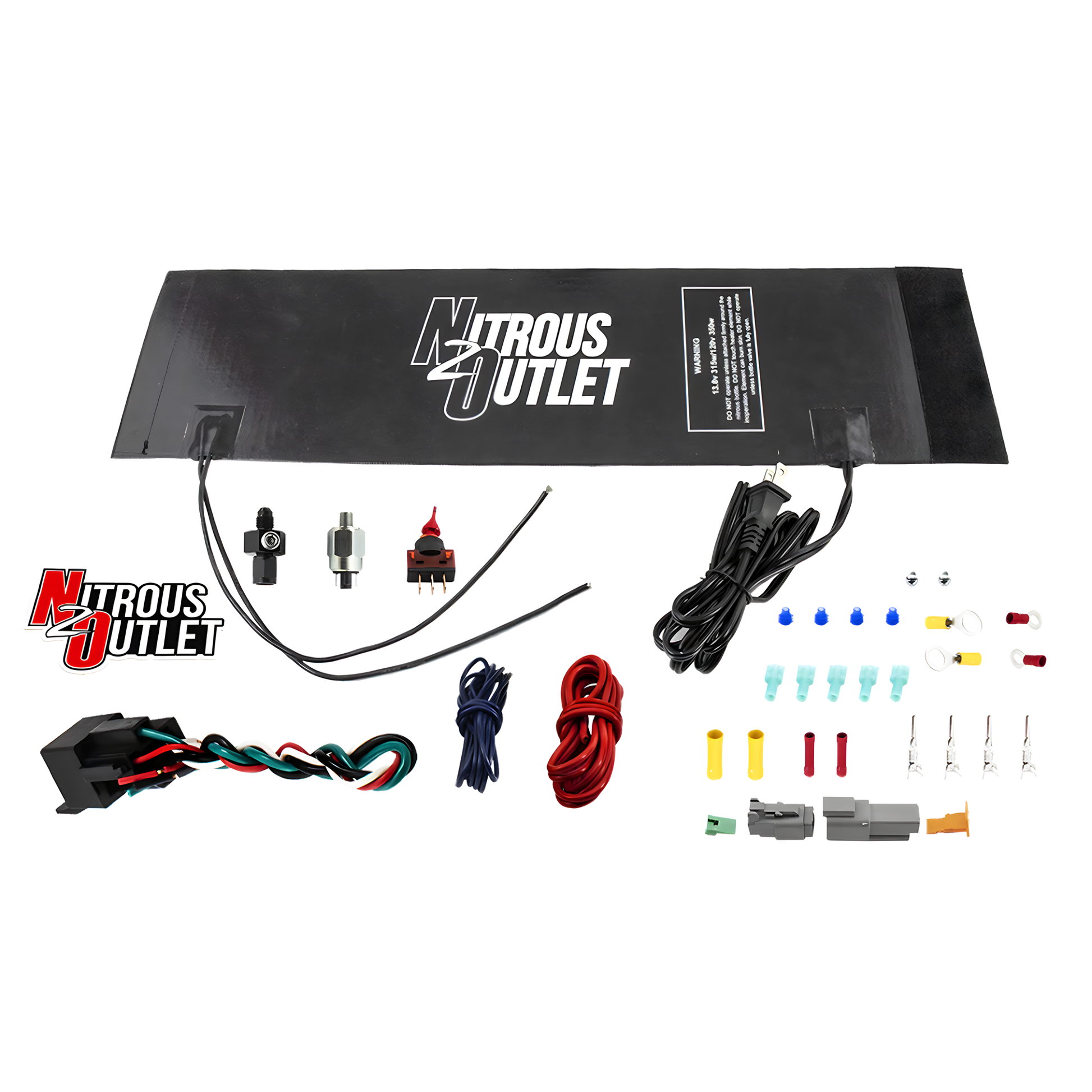 Nitrous Outlet 4AN Dual Voltage Wrap Around Bottle Heater - 110 Volt/12 Volt