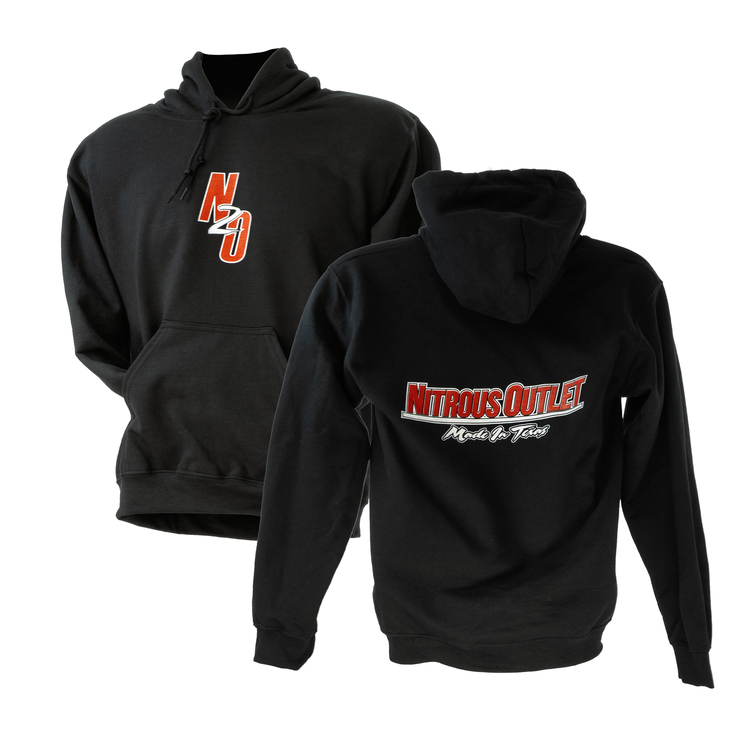 Nitrous Outlet Black Hoodie - Red Logo - 3X-Large