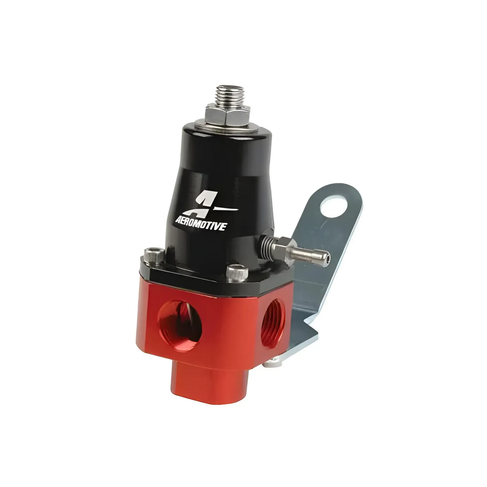 Aeromotive Fuel Pressure Regulator, 3-60 psi, Red and Black Anodized, Universal