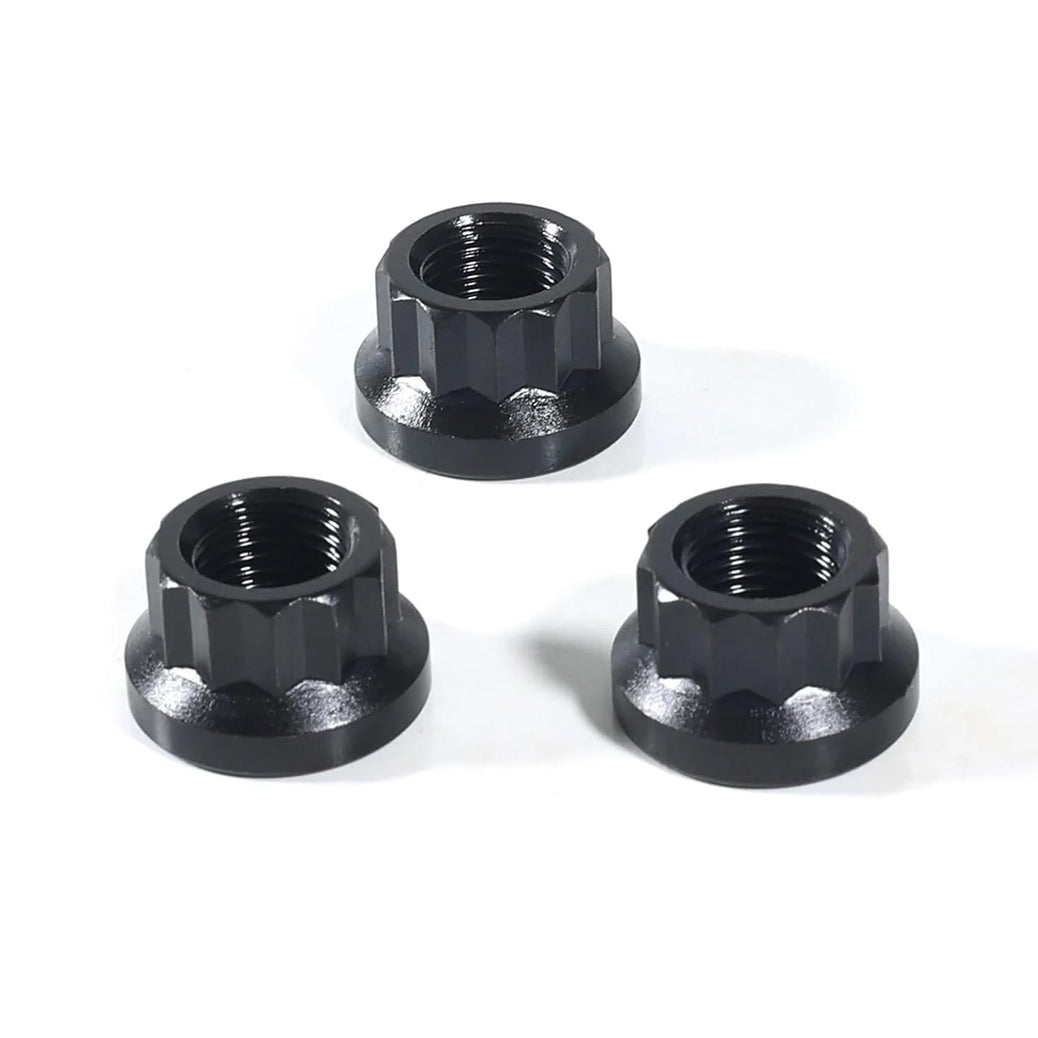 Nuts – N0301 12-Point Nuts M12 x 1.25 Thread, Socket Size 16mm, 0.925 in. Collar Diameter, x 3 pcs