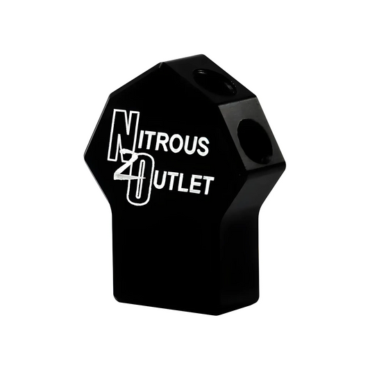 Nitrous Outlet Powersports 1 In 4 Out Distribution Block (1/8" NPT Inlet, 5-16/24" Outlets)