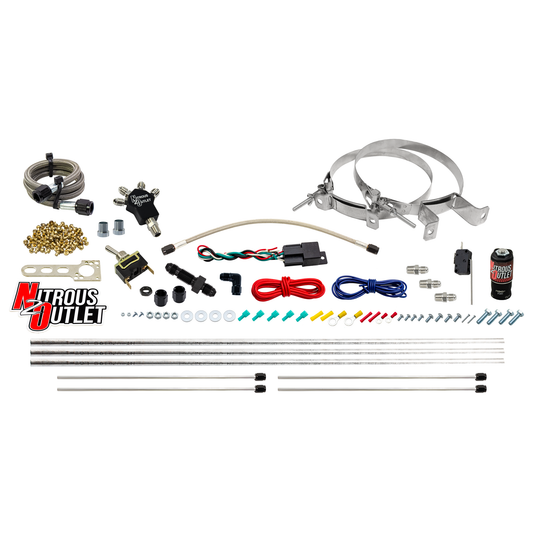Nitrous Outlet Powersports Dry Quad Discharge Hardline System (40,60,80,100,120 HP)(No Bottle)