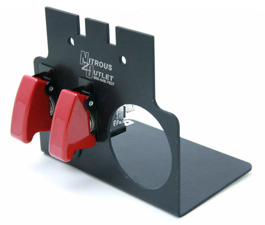 Nitrous Outlet GM/Pontiac 1998-2002 Camaro/Firebird Console Aircraft Switch Panel With 2 1/16" Gauge Hole - Two Single Way Toggle Switches With Cover/ Single Way Momentary Button