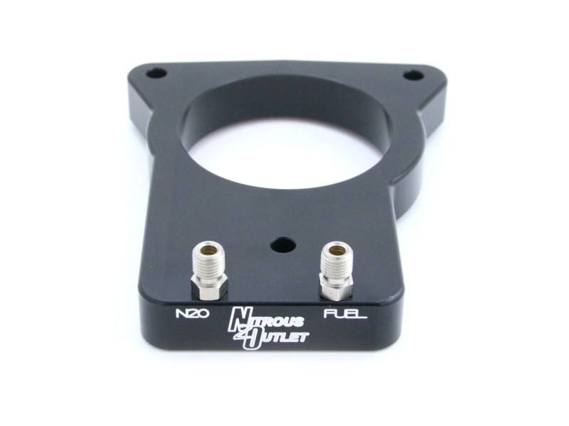 Nitrous Outlet Cadillac 78mm 2004-2005 CTS-V Hard-line Plate System - Gas/E85 (5-55psi)(50-200HP)(12lb Bottle)