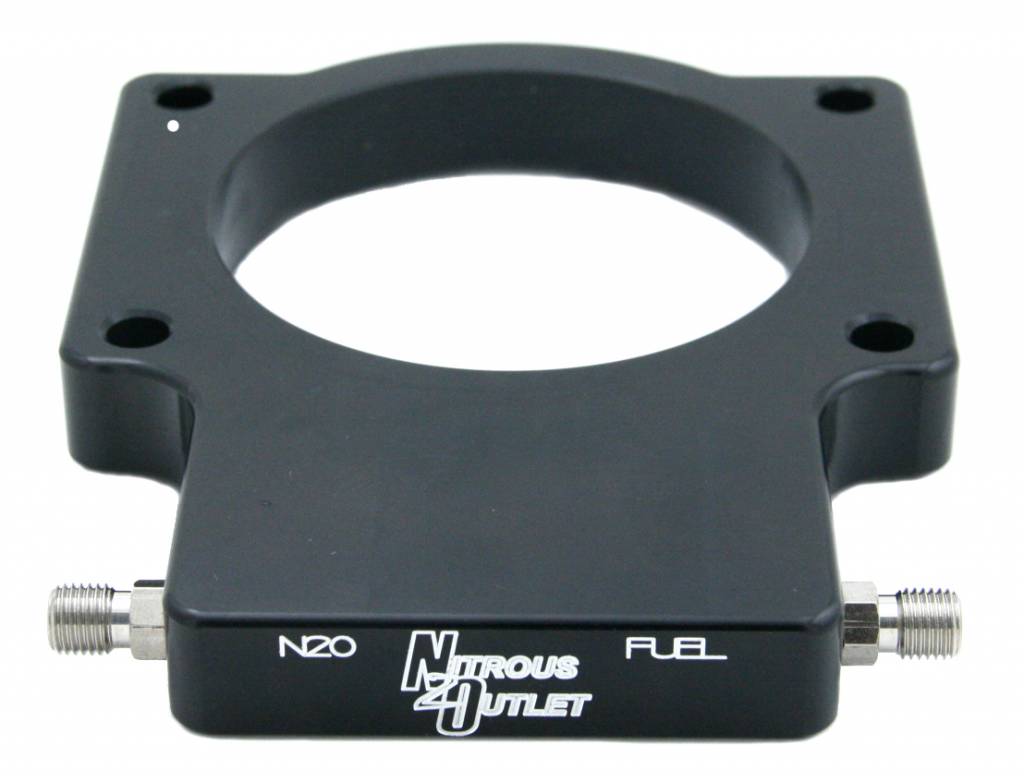 Nitrous Outlet GM 90mm Fast Intake 1997-2004 Corvette Hard-line Plate System - Gas/E85 (5-55psi)(50-200HP)(15lb Bottle)