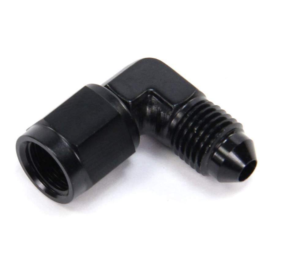 Nitrous Outlet 6AN Swivel x 6AN 90 Degree Fitting - Female/Male (Black)