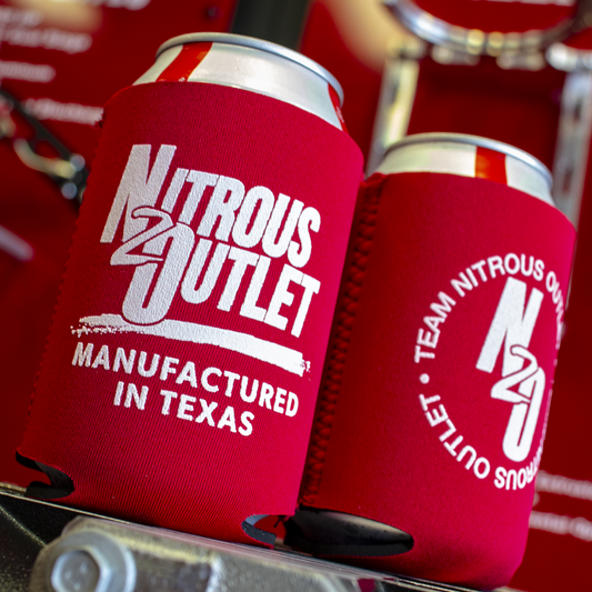 Nitrous Outlet Made In Texas Can Koozie (Black)