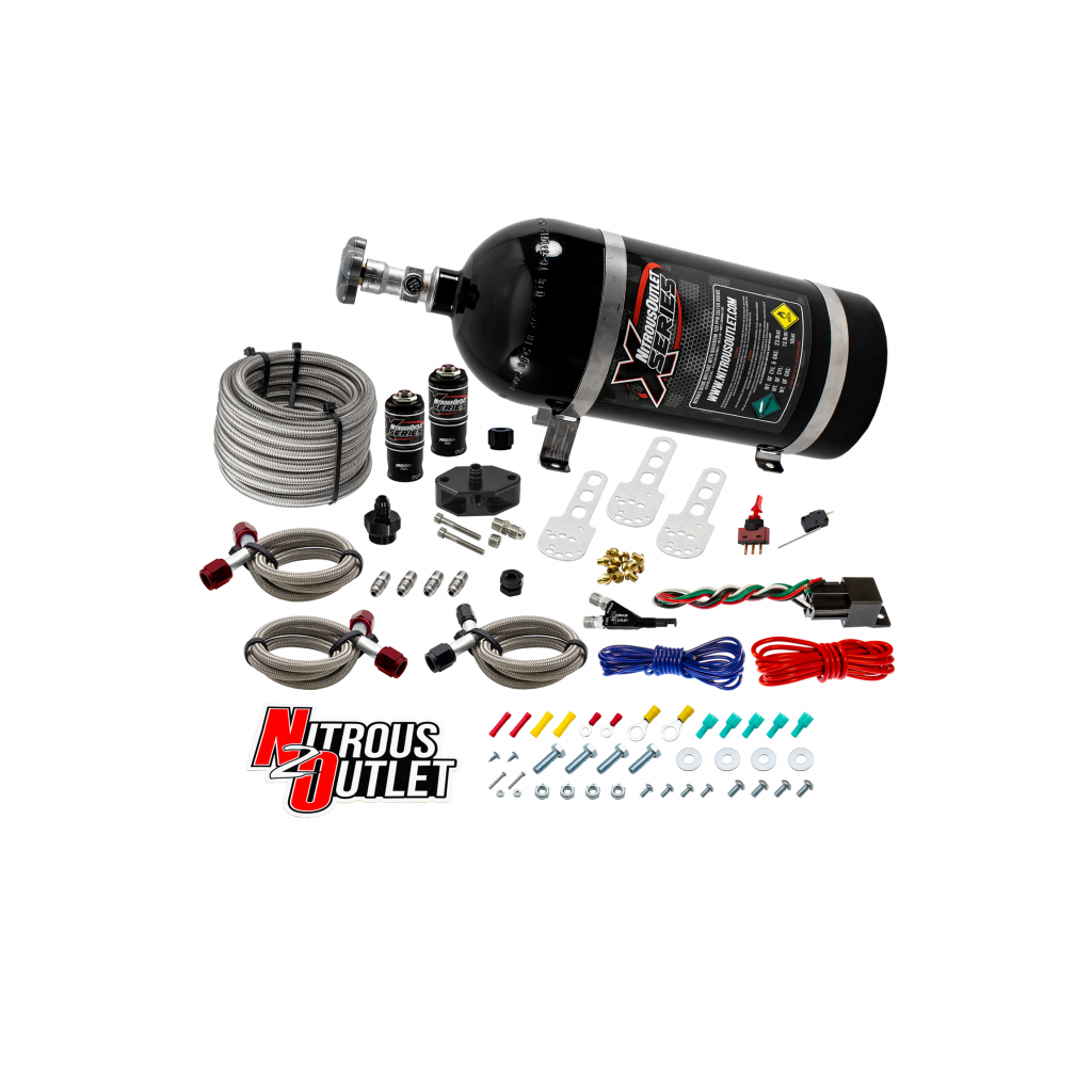 X-Series Ford 1999-2004 Mustang GT, Cobra, Mach 1 EFI Single Nozzle System - Gas/E85 (5-55psi)(35-200HP)