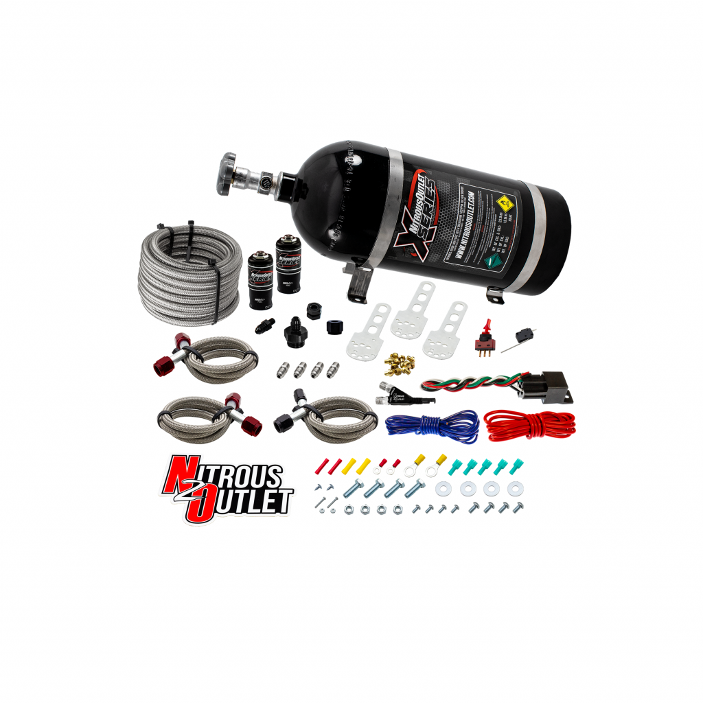 X-Series Ford 1987-1998 Mustang GT, Cobra EFI Single Nozzle System - Gas/E85 (5-55psi)(35-200HP)