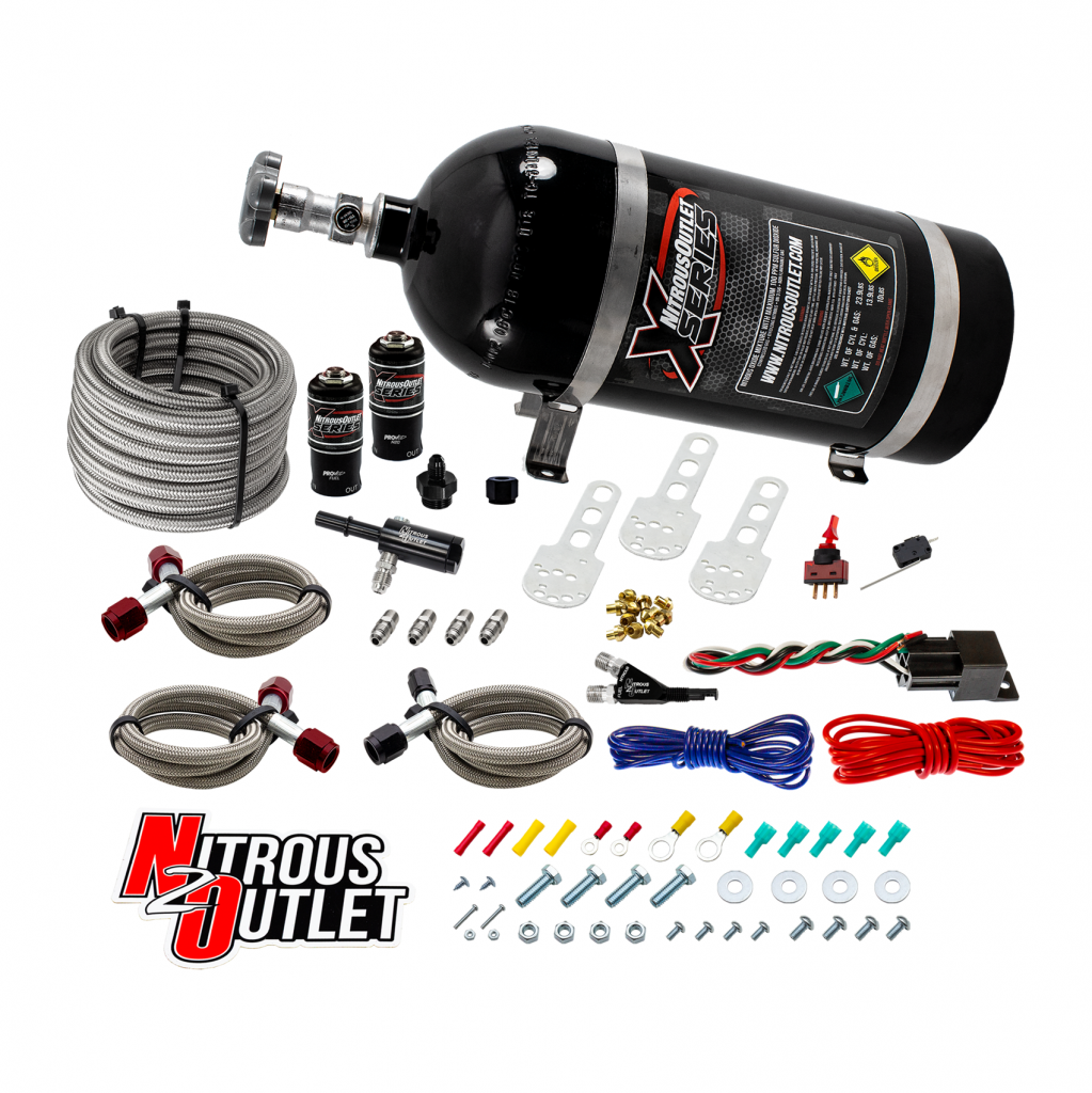 X-Series Dodge 4.7/5.7/6.1 EFI Single Nozzle System - Gas/E85 (5-55psi)(35-200HP)