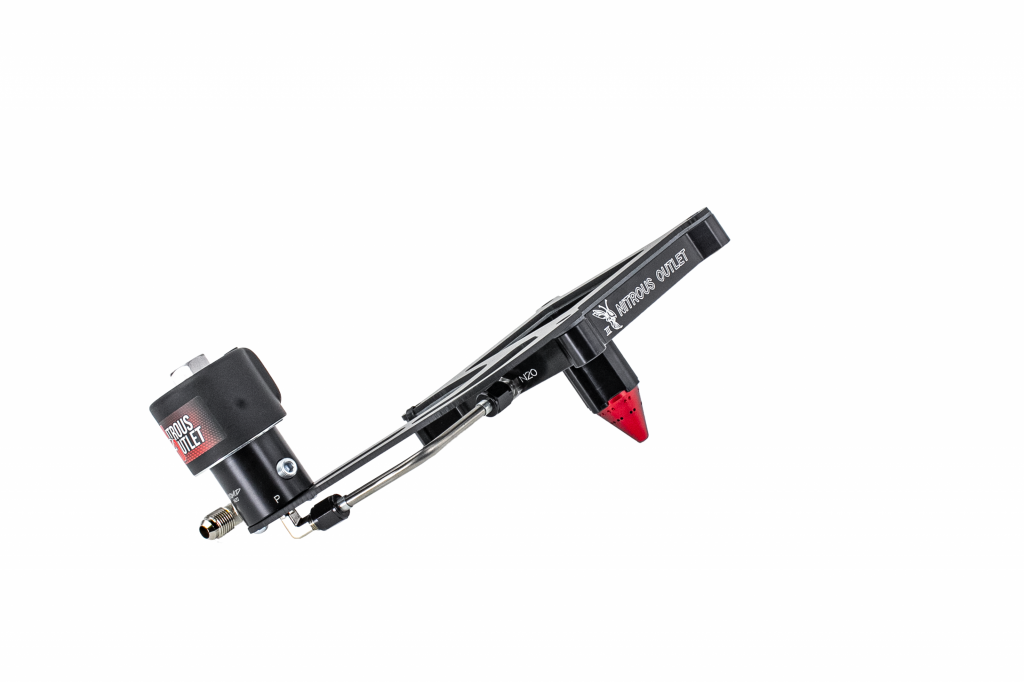 Nitrous Outlet 4150 Stinger 3 Dry Race Solenoid Forward Conversion Kit - Hard-line/.178 Trashcan Nitrous Solenoid/Boomerang Solenoid Bracket - (50-600 HP)