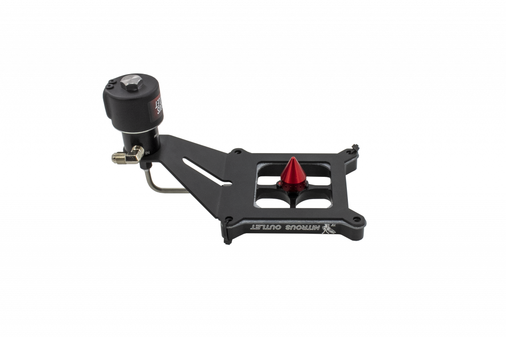 Nitrous Outlet 4150 Stinger 4 Dry Race Solenoid Forward Conversion Kit - Hard-line/.178 Trashcan Solenoid Nitrous Solenoid/Deep Break Solenoid Bracket/Solenoids Mount Upside Down - (50-600 HP)